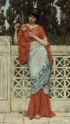 John William Godward He Loves Me, He Loves Me Not oil painting picture wholesale